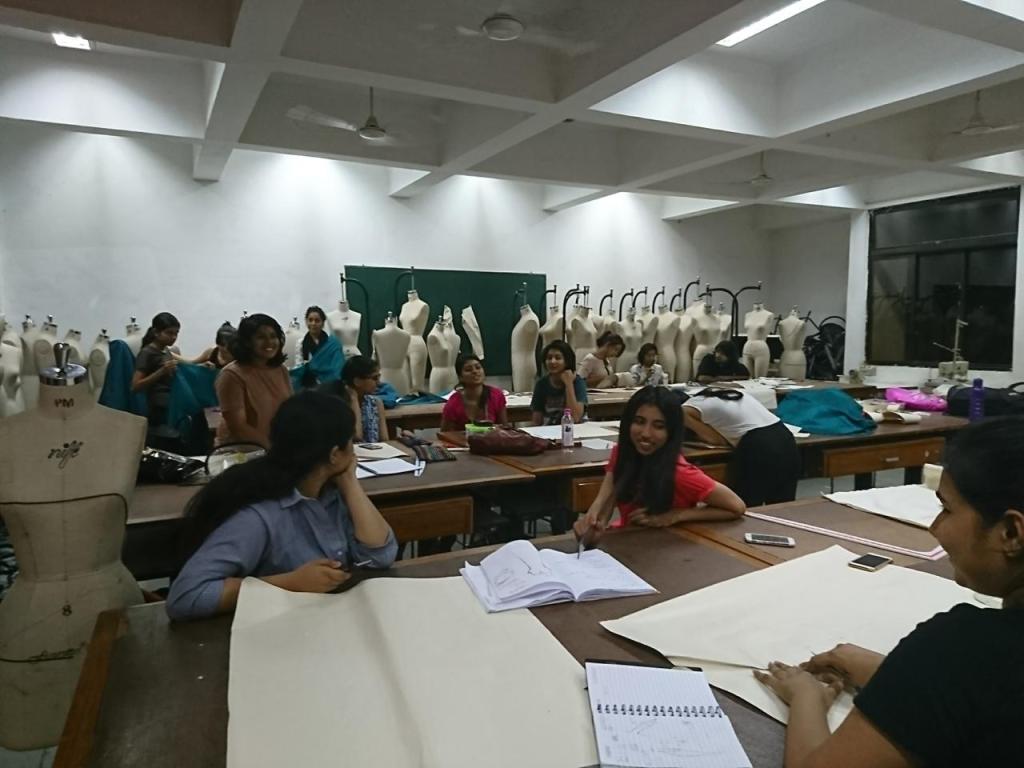 The Pattern Making lab at National Institute of Fashion Technology, Bangalore
